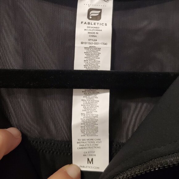 Fabletics Marseille Black Jumpsuit- Sz Medium - Picture 2 of 9